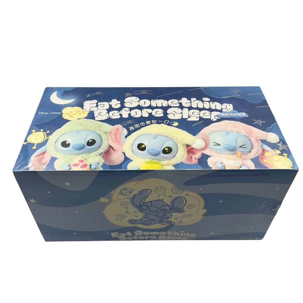 MINISO Disney Stitch Eat Something Before Sleep Sealed Case 6 Blind Box Figures